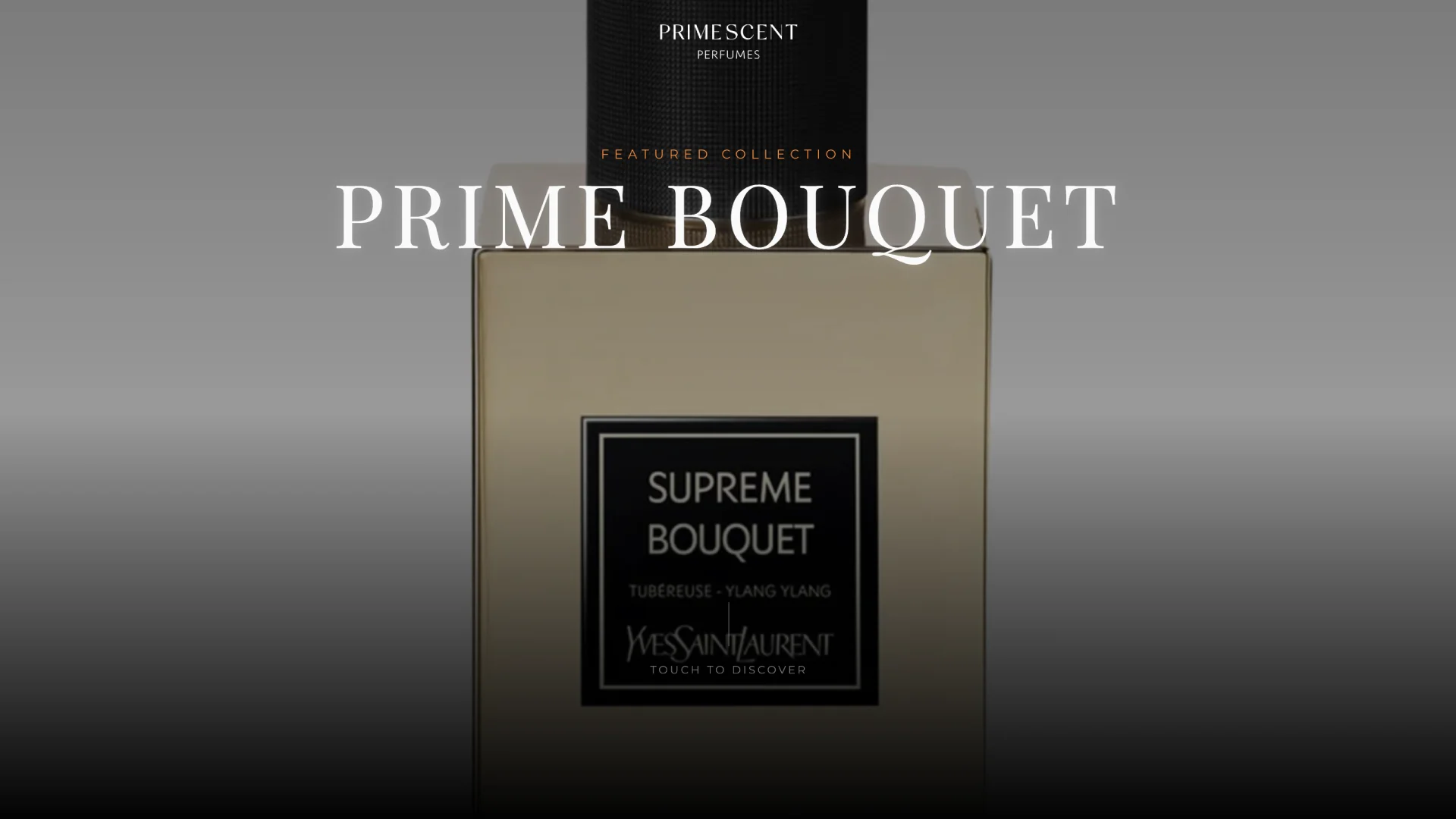 PrimeScent immersive in-store home screen